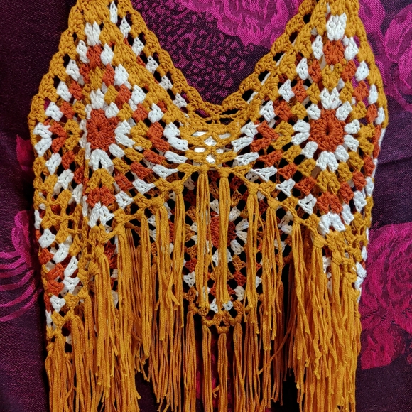 Boho Crochet crop top. - Picture 5 of 5